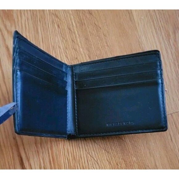 Michael Kors Jet Set Men’s Slim Bi-Fold Wallet Leather Black - Picture 3 of 8